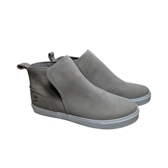 Timberland Women's 8 Skyla Bay Pull On Boots Gray Suede Fall Fashion Comfort - Picture 1 of 9